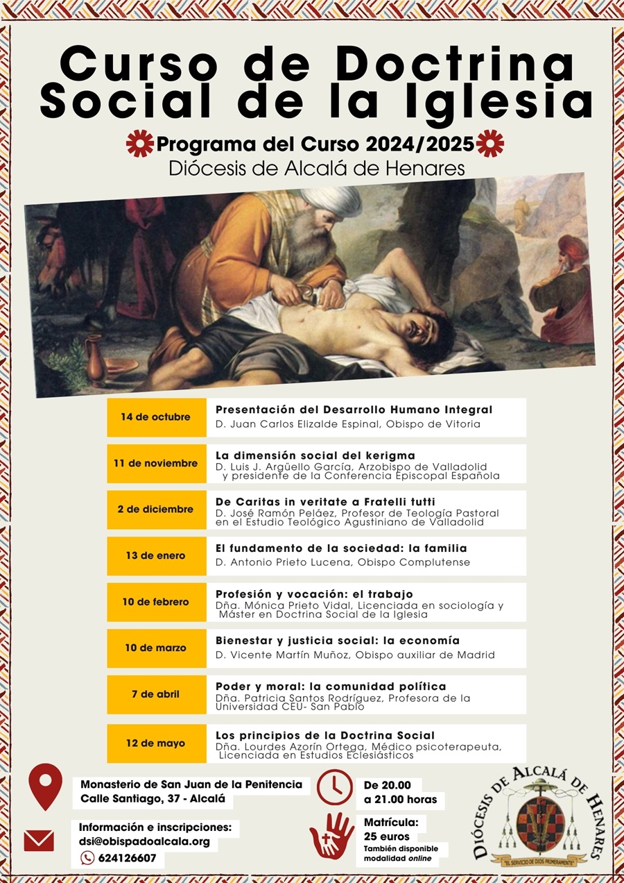 cartel curso doctrina social iglesia