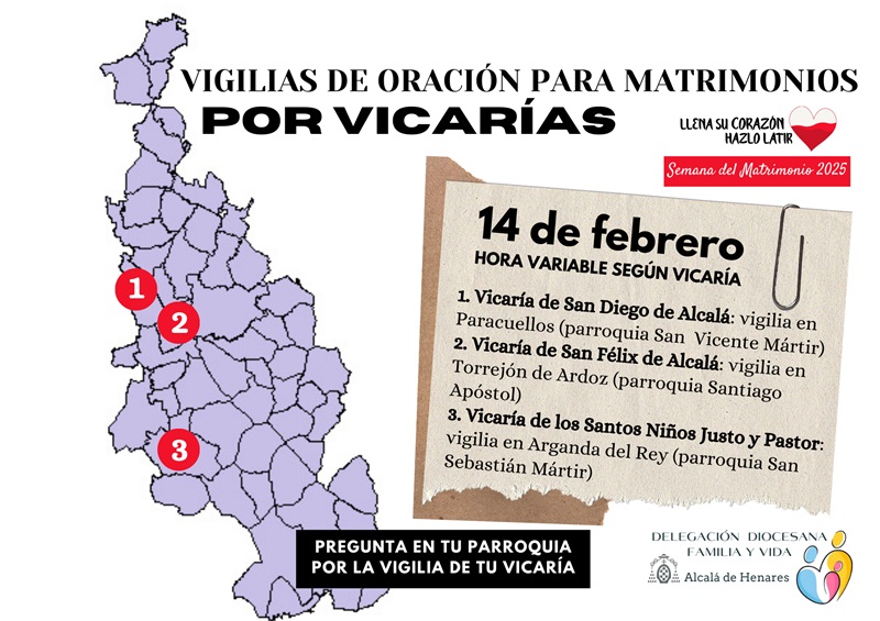 vigilia oracion matrimonios vicarias diocesis alcala