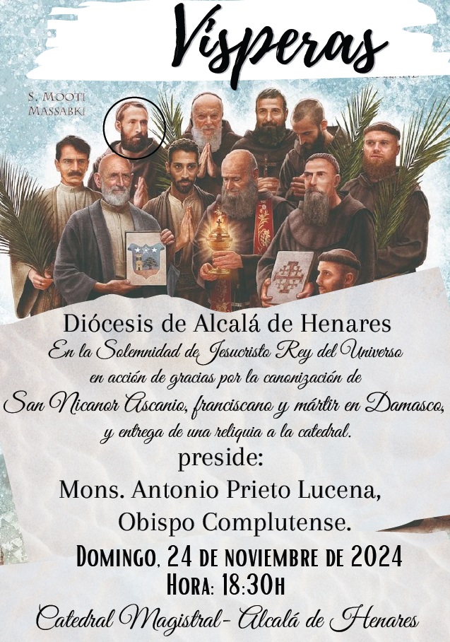 visperas san nicanor ascanio diocesis alcala